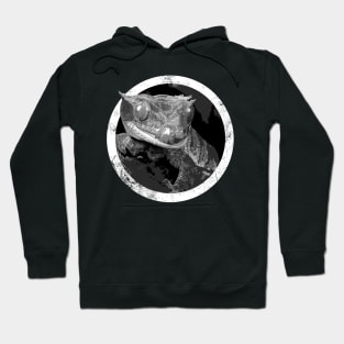 Distressed Pet Crested Gecko Icon Hoodie